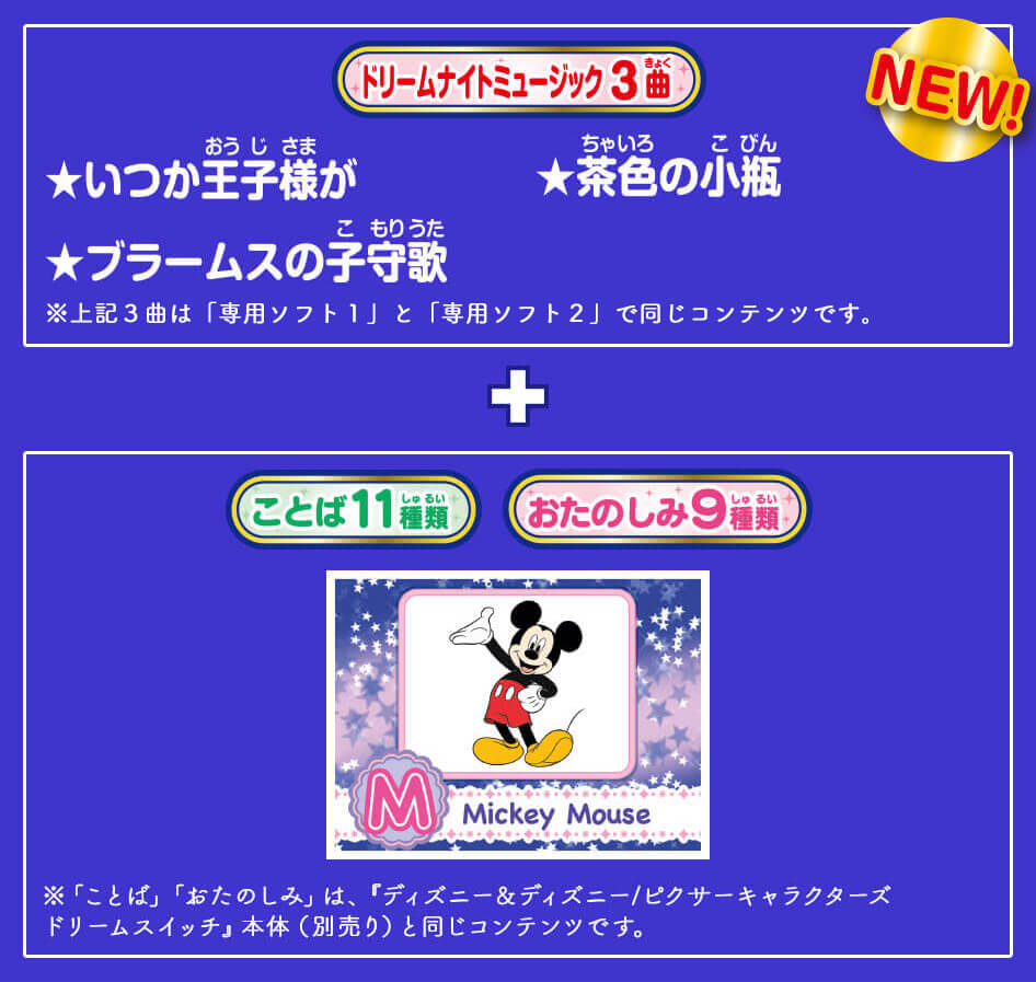 ディズニー&ディズニー／ピクサーキャラクターズ Dream Switch(ドリームスイッチ)