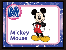 ディズニー アルファベット