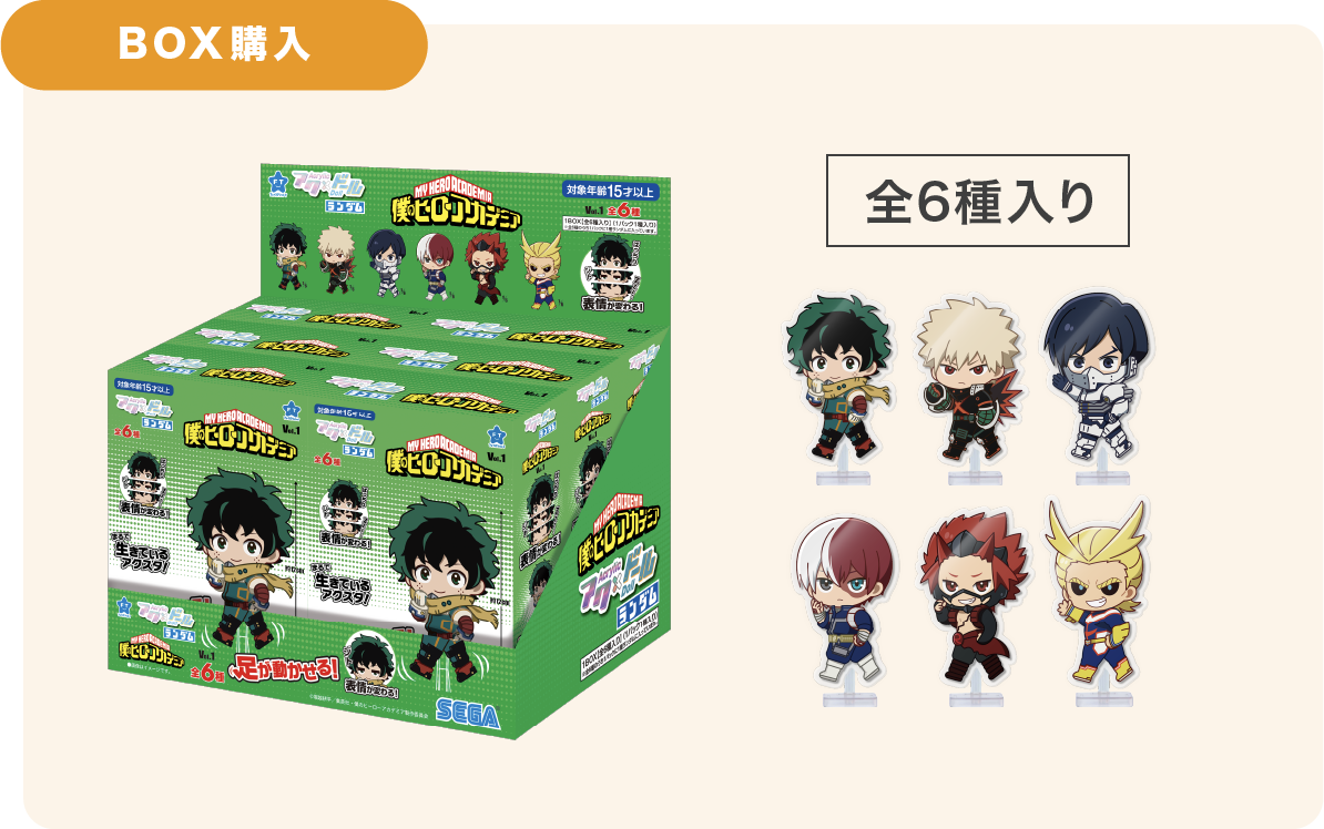 BOX購入 全6種入り
