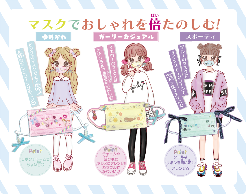 マスクでおしゃれを倍楽しむ！