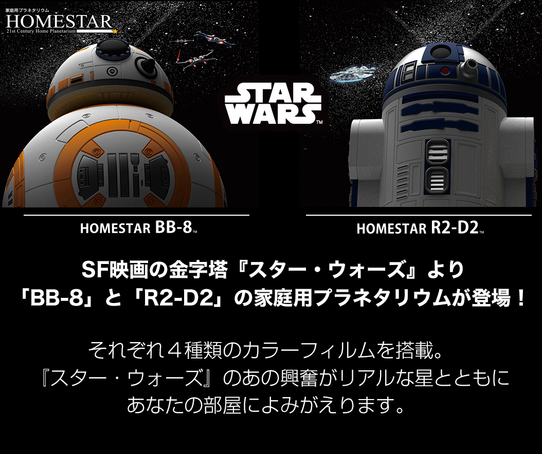 HOMESTAR STARWARS BB-8&R2-D2