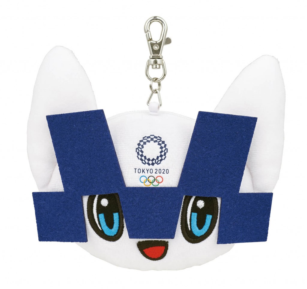 東京2020オリンピックマスコット　ミライトワ　リール付ぬいぐるみパスケース