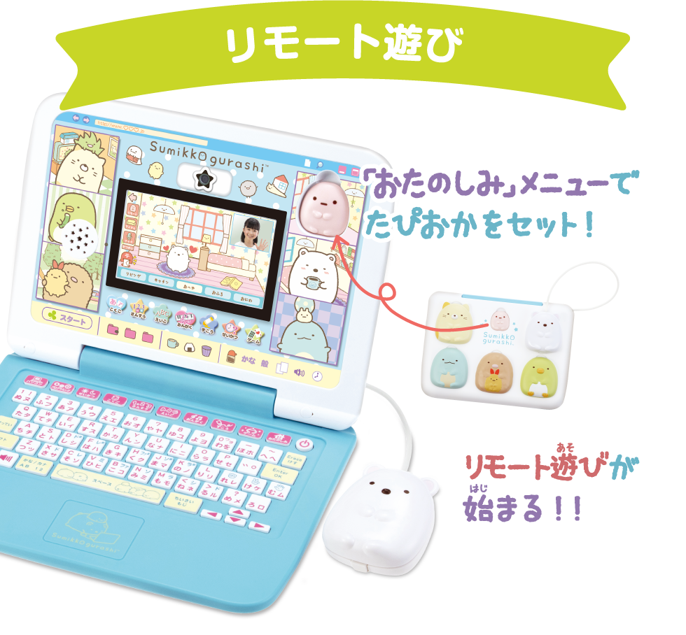 カメラもIN！マウスできせかえ！すみっコぐらしパソコンプレミアム｜セガトイズ