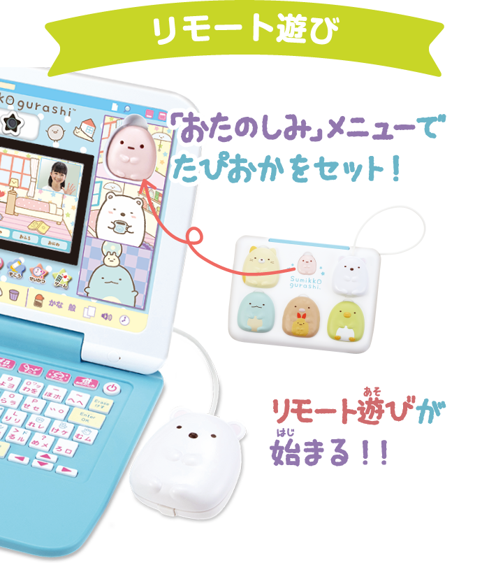カメラもin マウスできせかえ すみっコぐらしパソコンプレミアム セガトイズ